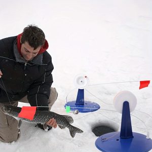2 Sets Automatic Ice Fishing Tool, Portable And Detachable Ice Fishing Tip Up, Winter Fishing Accessories